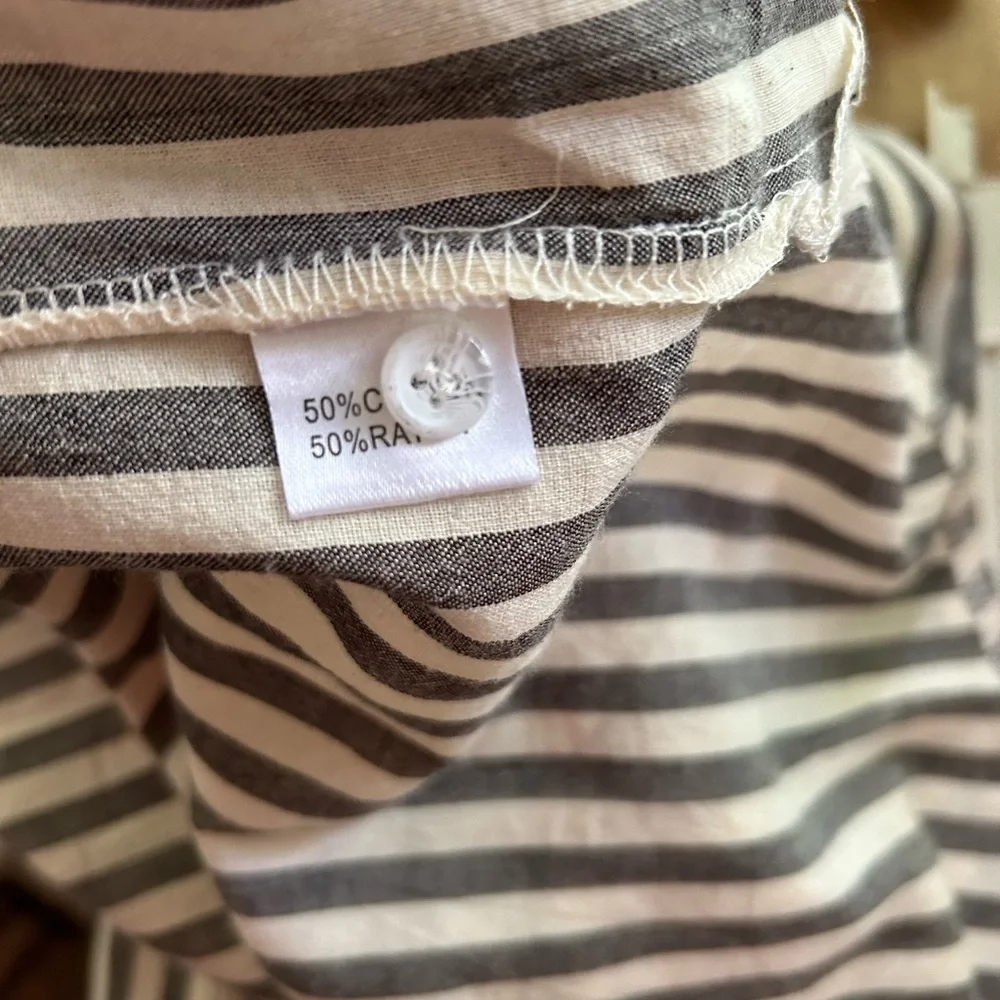 Button down striped shirt long sleeve - Picture 13 of 14